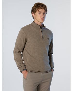 North Sails Pullover Halber Reißverschluss aus Kaschmirmischung