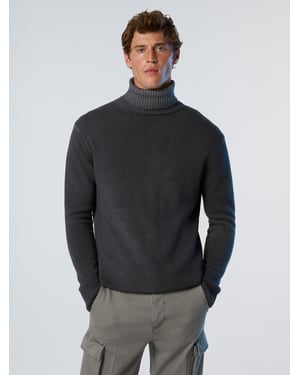 North Sails Pullover Verblasster Rollkragenpullover
