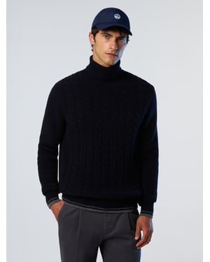 North Sails Pullover Mit Zopfstrick vorne