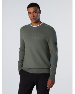 North Sails Pullover Viskosegewebe mit 3D-Schriftzug