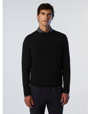 North Sails Pullover Rundhalsausschnitt mit Schlitzen