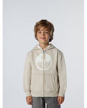 North Sails Kapuzenpullover Durchgehender Reißverschluss mit Maxi-Logo