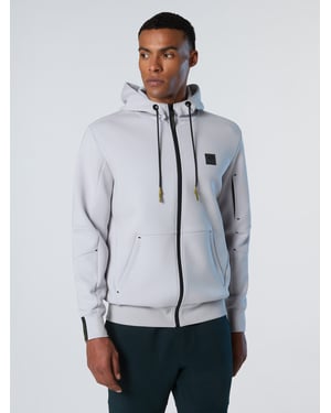 North Sails Sweatshirt Scuba-Gewebe mit durchgehendem Reißverschluss