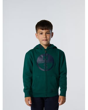 North Sails Kapuzenpullover Durchgehender Reißverschluss mit Maxi-Logo