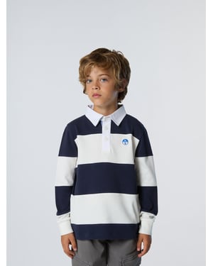 North Sails Rugby-Oberteil Gestreiftes Langarmshirt