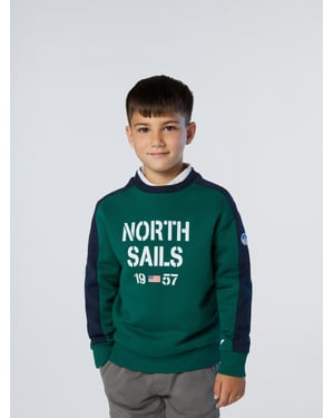 North Sails Sweatshirt Mit Flockdruck