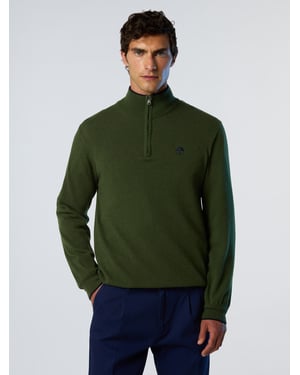 North Sails Pullover Halber Reißverschluss aus Kaschmirmischung