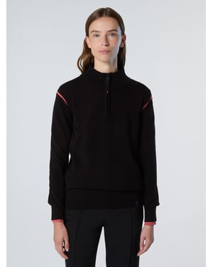 North Sails Pullover Viskose-Stehkragen