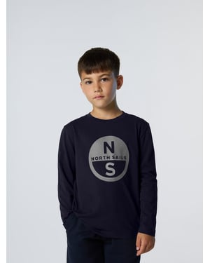 North Sails T-Shirt Langarmshirt mit Maxi-Logo