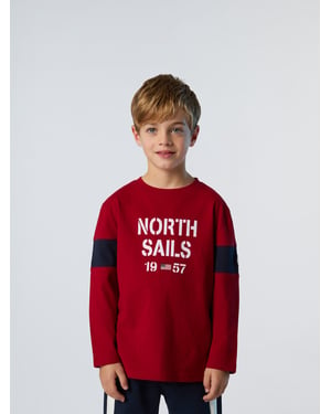 North Sails T-Shirt Langarm mit Ärmeleinsätzen