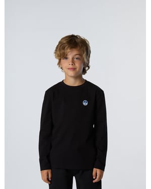North Sails T-Shirt Langarmshirt mit Logo-Patch