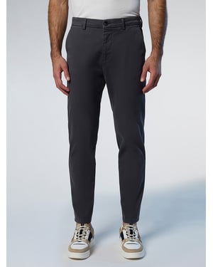 North Sails Chinos Defender aus Gabardine - Dunkelgrau