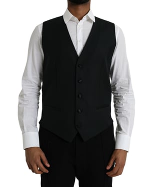 Dolce & Gabbana Klassische Anzugweste - Schwarz
