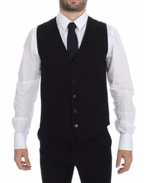 Schwarze Strickweste