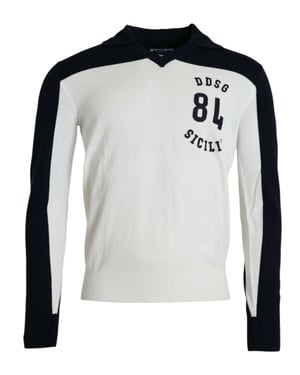 V-Ausschnitt Farbblock Sweater Sizilien 84