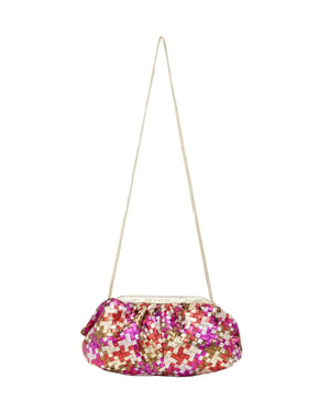 Faina Kupplung Kupplung Frauen Goldfuchsia