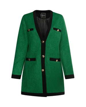 Faina Bouclé-Blazer Damen grün