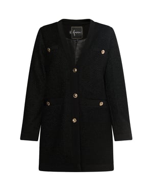 Faina Bouclé-Blazer Damen schwarz