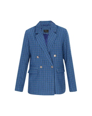 Faina Jacke Frauen blau mehrfarbig