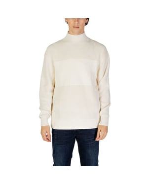 Stehkragenpullover mit Rippstrick