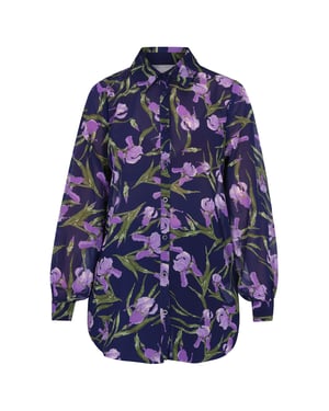 usha Bluse Damen Blau Mehrfarbig