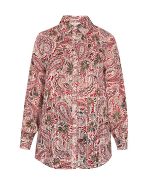 usha Bluse Damen Wollweiß Mehrfarbig