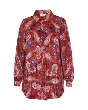 usha Bluse Damen Rot Mehrfarbig