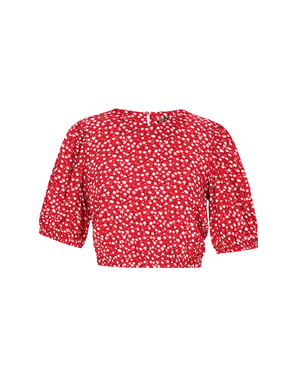 Mymo Bluse Frauen rot weiß