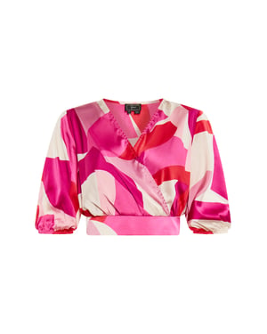 Faina Bluse Damen Rosa Mehrfarbig
