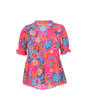 usha Bluse Frauen mehrfarbige Rose