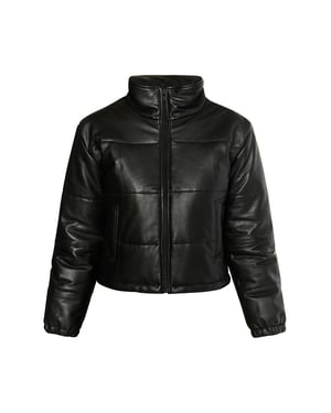 Faina Lederjacke Damen schwarz