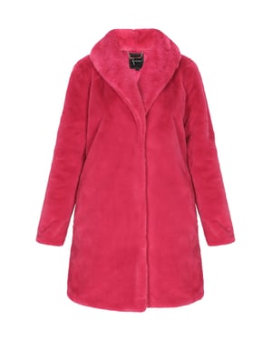 Faina Mantel mit Reverskragen - Rosa