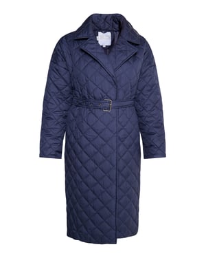 usha Steppmantel für Damen - Marineblau