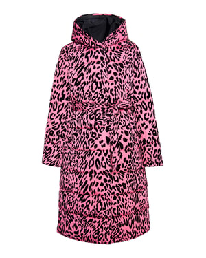 Faina Langer Steppmantel Damen Rosa Löwe