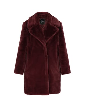 Faina Mantel für Damen - Bordeaux