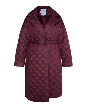usha Steppmantel Damen weinrot