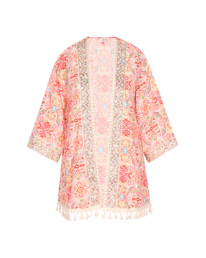 IZIA Kimono Damen Rosa Mehrfarbig
