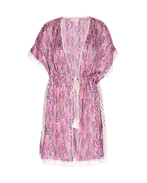 IZIA Kimono Damen Rosa Mehrfarbig
