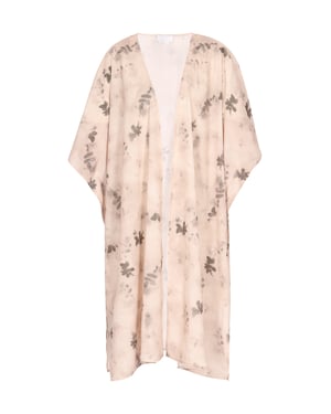usha Kimono Damen Beige Mehrfarbig
