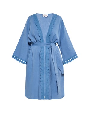 usha Kimono Damen Denimblau