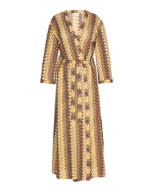 IZIA Kimono Damen Gelb Mehrfarbig