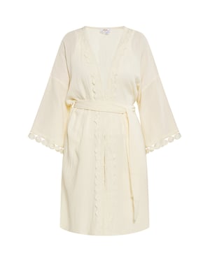 usha Kimono Damen Creme