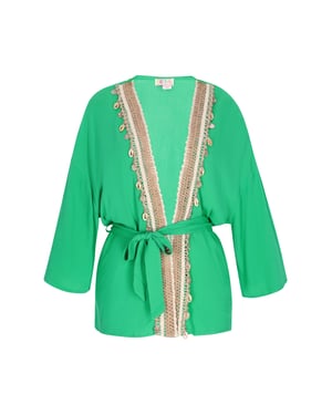 IZIA Kimono Damen grün