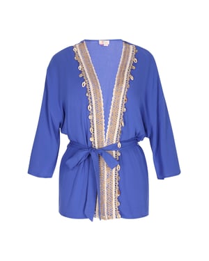IZIA Kimono Damen KÖNIGSBLAU