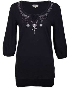 usha Tunika Damen schwarz