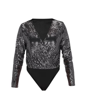 Faina Bodysuit Frauen Schwarz