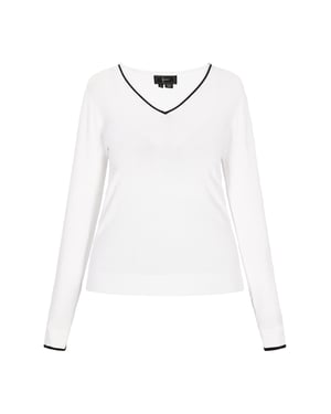 Faina Pullover Frauen cremefarben