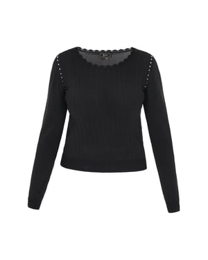 Faina Pullover Frauen Schwarz