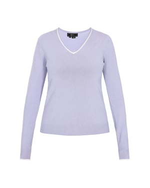 Faina Pullover Frauen hellblau
