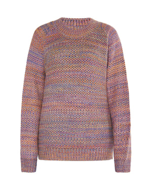 IZIA Strickpullover Damen Limette Mehrfarbig